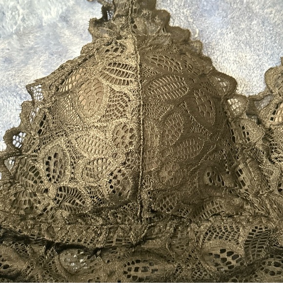 COPY - Lingerie Set Sz small Black Lace Bralette Bra Matching  Panties High L… - Picture 10 of 12